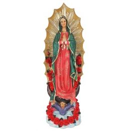 2 Bulk Guadalupe Polyresin Figurine 23.75 Inches