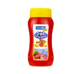 12 Bulk Lucky Kids 3-IN-1 Shampoo Strawberry 12o