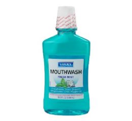 24 Bulk Lucky Mouthwash Fresh Mint 16.9oz