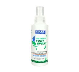 24 Bulk Lucky Tea Tree Oil Foot Spray 4oz