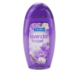 24 Bulk Lucky Body Wash Lavender Bouquet 13oz