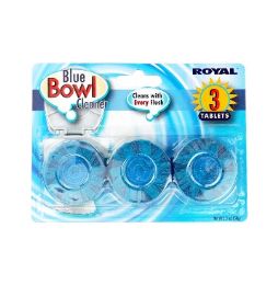 24 Bulk Royal Blue Toilet Bowl Cleaner 3ct