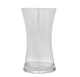 12 Bulk Glass Clear Vase 9x4.5 In.