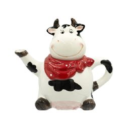 12 Bulk Bh Cow Teapot 8.07x4.72x6.88in Ceramic
