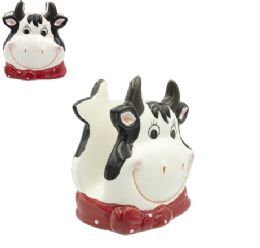48 Bulk Bh Cow Napkin Holder 3.94in Ceramic
