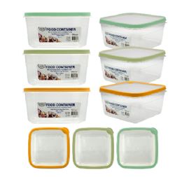 48 Bulk Bh Food Container Square 2.1l Diamond