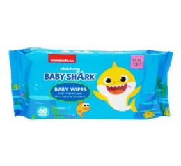 48 Bulk Baby Shark Baby Wipes 60ct