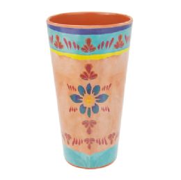 24 Bulk He Melamine Tumbler Talavera 16oz