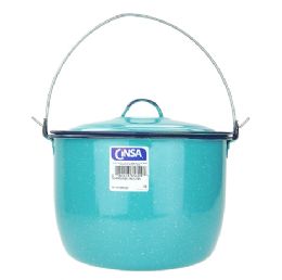 6 Bulk Cinsa Convex Pot W. Handle 6qts #22