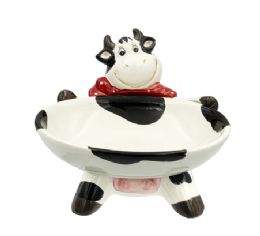 12 Bulk Bh Cow Pretzel Dish 7.28x5.71in Ceramic