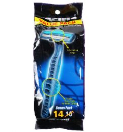 24 Bulk Pacific Twin Blade Razor 14ct For Men
