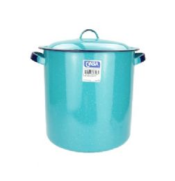 4 Bulk Cinsa Enamel Stock Pot #28 15qt