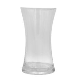 12 Bulk Glass Clear Vase 8x4.075 In.
