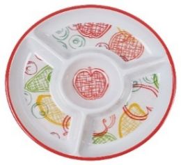 24 Bulk Bh Melamine Tray Chip&dip 13in Fruit