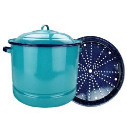 Bulk Enamel Steamer Pot 34qt Lid&trivet