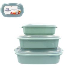 24 Bulk Bh Rectangle Pl Food Container W Vent 3pk