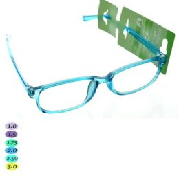 300 Bulk Teal Reading Glasses Asst Diopters