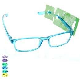 300 Bulk Teal Reading Glasses Asst Diopters