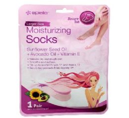 48 Bulk Epielle Moisturizing Socks 1pair