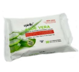 48 Bulk Epielle Aloe Vera MakE-Up Wipes 30ct