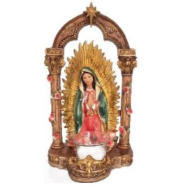 12 Bulk Our Lady Of Guadalupe Poly Figurine