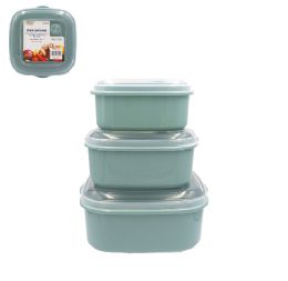 24 Bulk Bh Square Pl Food Container W Vent 3pk