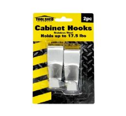 48 Bulk Toolshed  Ss 2pc Cabinet Hooks