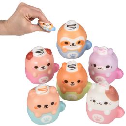 600 Bulk (t) 2-inch Kawaii Latte Animal Squish