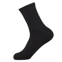 216 Bulk Knocker Men's Half Cushioned Crew Socks Black Size 4-6