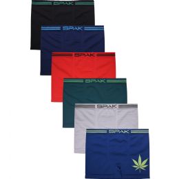 144 Bulk Spak Men 's Seamless Boxer Briefs