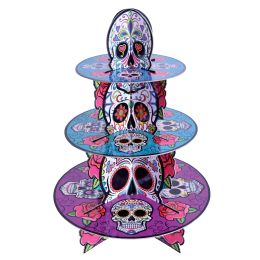 12 Bulk Day Of The Dead Cupcake Stand