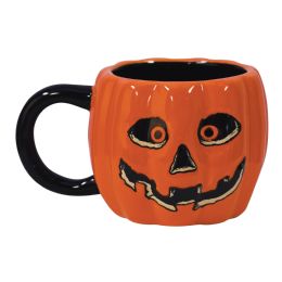 6 Bulk Vintage Halloween Ceramic J-O-L Mug