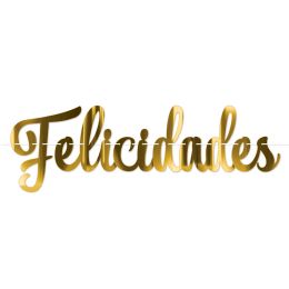 144 Bulk Foil Felicidades Streamer