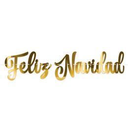 180 Bulk Foil Feliz Navidad Streamer
