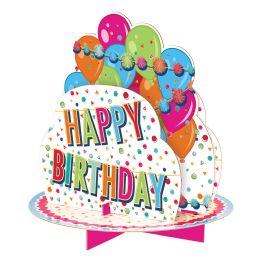 12 Bulk 3-D Happy Birthday Centerpiece