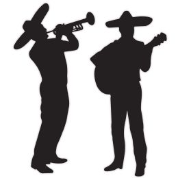 12 Bulk Mariachi Band Silhouettes