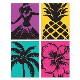 12 Bulk Luau Silhouettes