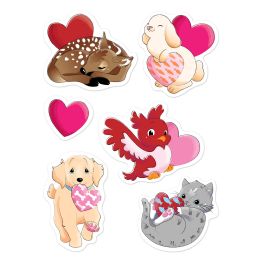 12 Bulk Valentine's Day Stickers