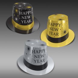 25 Bulk Silver & Gold New Year HI-Hats