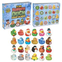 8 Bulk (t) 24 Day Rubber Ducky Christmas Advent Calendar