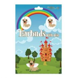 20 Bulk Bone Collar Pug Earbuds With Mic