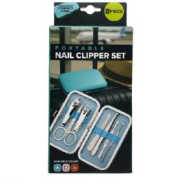 24 Bulk Manicure Travel Set In Assorted Colors