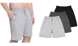 36 Bulk Men's Knit Pajamas Short Assorted Colors And Sizes