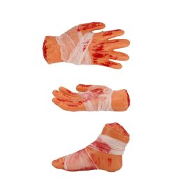 24 Bulk Halloween Fake Limbs Decor 10 X 22cm