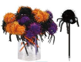 24 Bulk Halloween Jack O Lantern Ball Pen