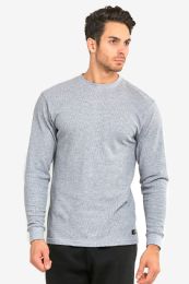 36 Bulk Knocker Men's Medium Weight Thermal Heather Grey Small