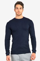 36 Bulk Knocker Men's Medium Weight Thermal Navy Small