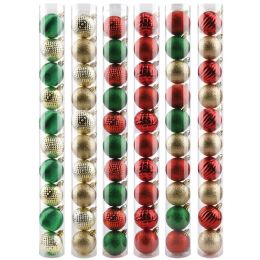72 Bulk 10-Count Christmas Balls 3cm