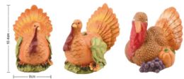 24 Bulk Harvest Tabletop Decorations Turkey