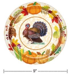 36 Bulk 50pcs 9inch Thanksgiving Paper Plate